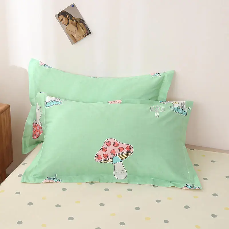 Bonenjoy 1 pc Bedding Linens Pure Cotton King Size letto matrimoniale Mushroom Pattern Flat Sheets For Double Bed Bedclothes | Дом и сад