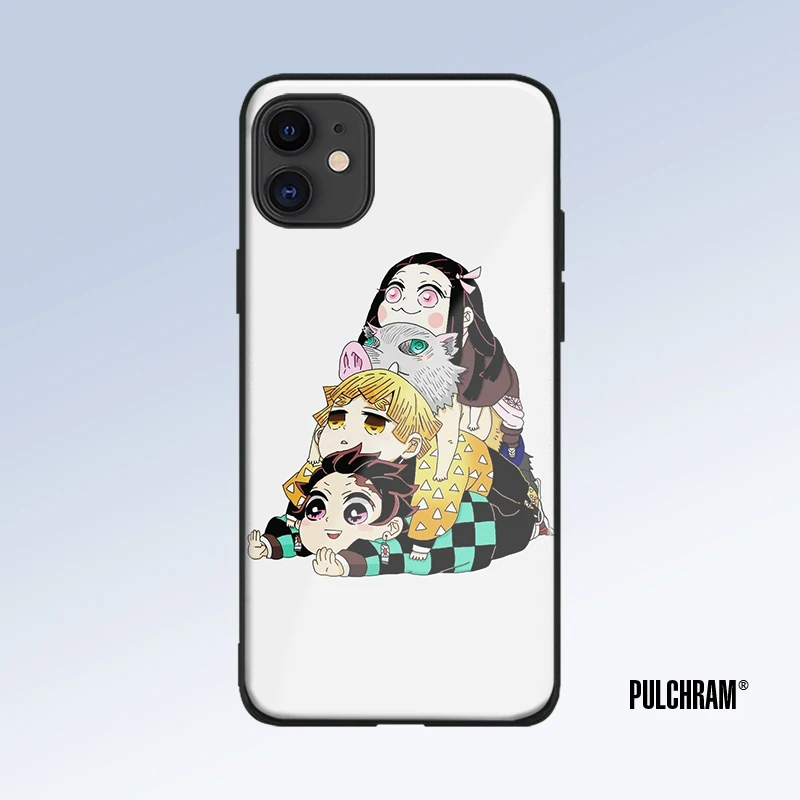 Чехол Tanjiro Zenitsu Inosuke Nezuko для iPhone 6s 7 8 x xr xs 11 pro max Samsung S note 8 9 10 20 Plus