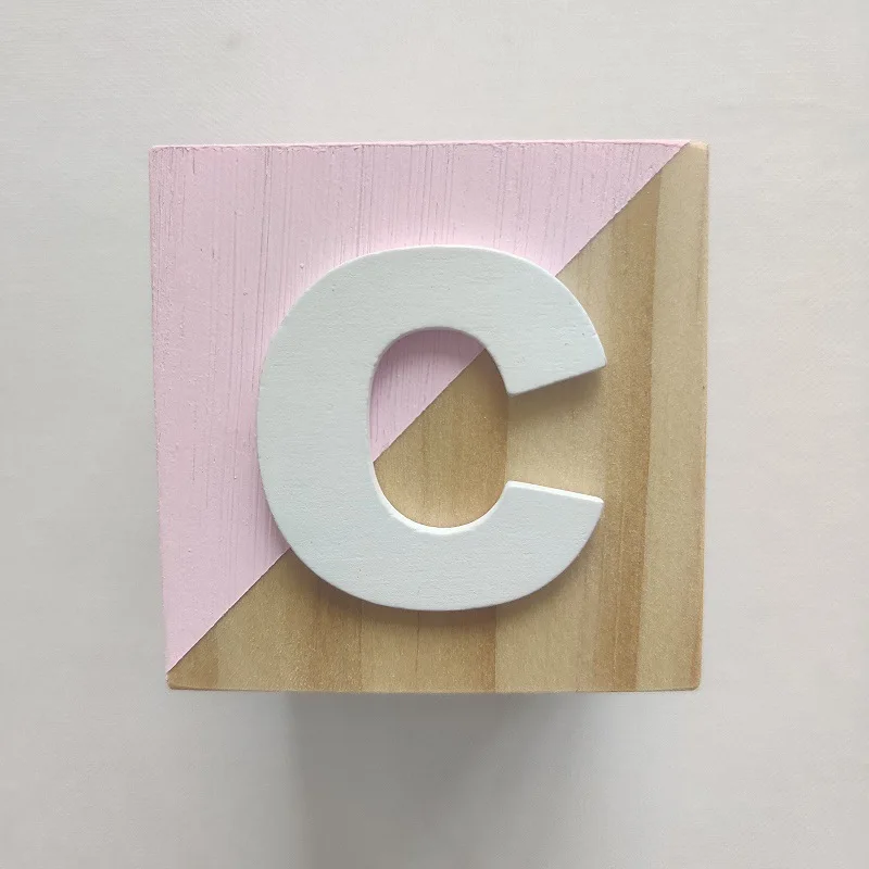 26 букв твердой древесины блока детская комната игрушки украшения кубиков с