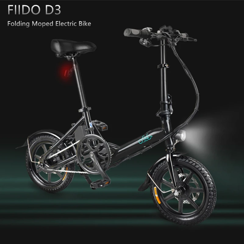 

EU Warehouse FIIDO D3 14 Inch Folding Electric Bike Bicycle Moped Bicicleta Eletrica Adults Ebike 250W 36V 7.8Ah 25KM/H 60KM