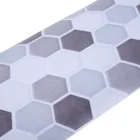 Сменная Современная шестиугольная наклейка, наклейка на стену для кухни, ванной комнаты