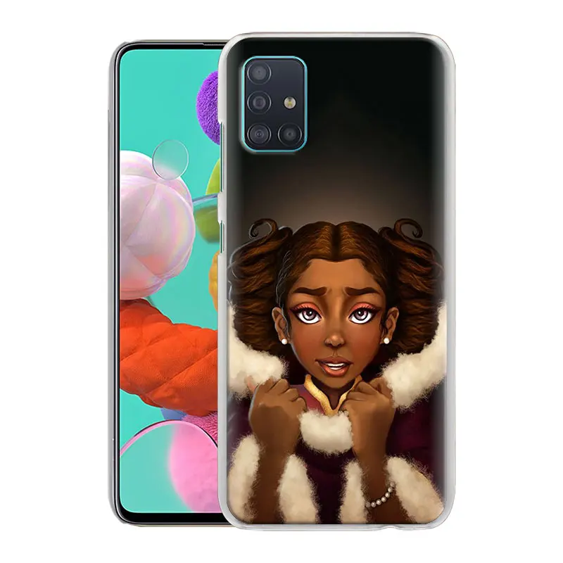 

Colorful art african Black Girl Phone Case for Samsung Galaxy A50 A70 A51 A71 A10 A10s A20s A30 A40 A11 A21s A31 A41 Hard Cover
