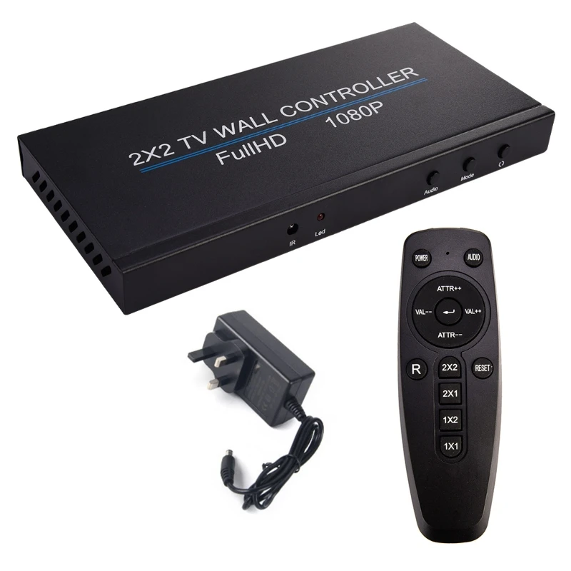 Новинка 2021 настенный видеоконтроллер 2X2 дисплей с 4 выходами видеопроцессор