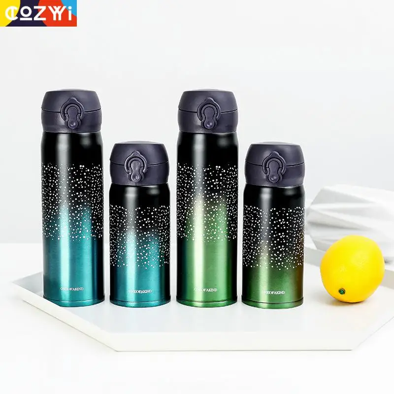 Термокружка звездное небо 500 мл Термос из нержавеющей стали кофейная вакуумная