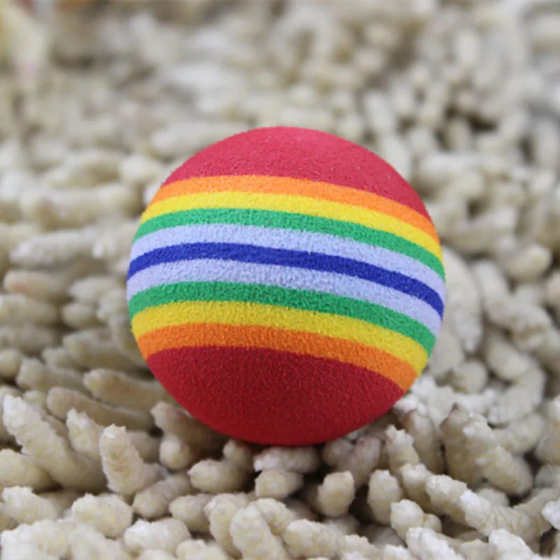 Смешная игрушка для питомца детские игрушки собак и кошек 3 5 см радужные