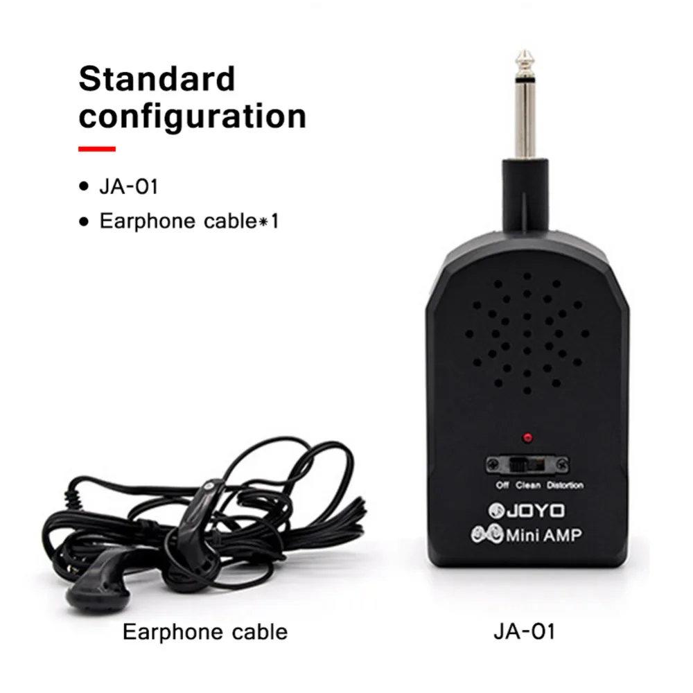 

Joyo Ja-01 Guitar Speaker Amplifier Electric Bass Sound Combo Stringed Instruments Musical Guitar Amp Mini Headphone Effect