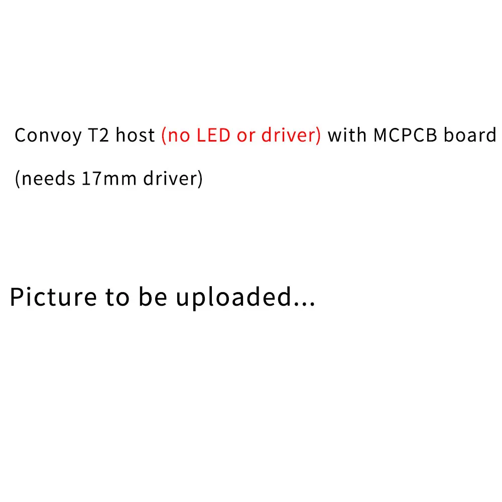 Convoy T2 host (без светодиодный платы или драйвера) с платой MCPCB|Фонарики и