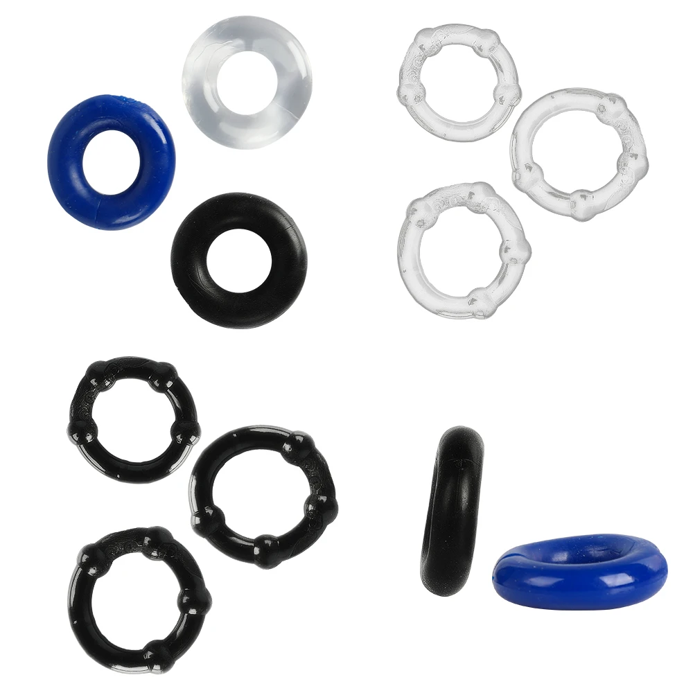 Кольцо для Пениса 3 петуха задержка эякуляции силиконовый приятный прилив с