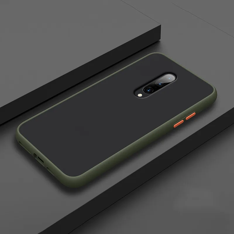 Матовый сенсорный чехол для телефона для Oneplus 7 Pro чехол силиконовая задняя крышка для One Plus 7 Pro Силиконовый противоударный чехол - Цвет: Green