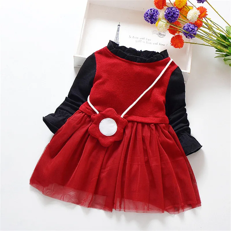 Платье для маленьких девочек От 1 до 4 лет Детские платья-пачки с длинными