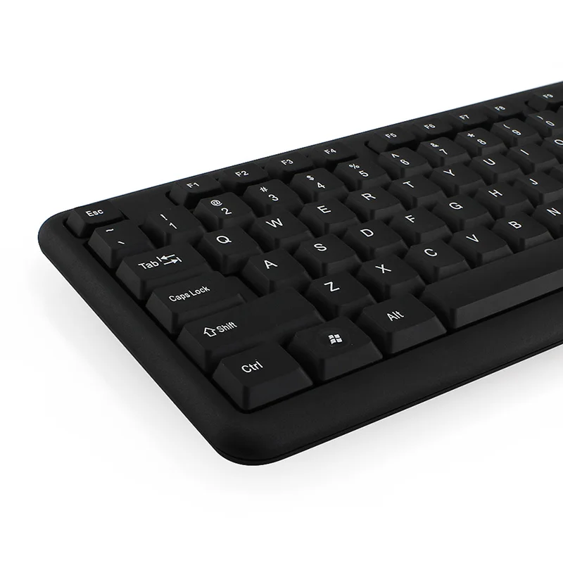 Проводная клавиатура 104 клавиш с кабелем 134 см эргономичная мультимедийная для ПК