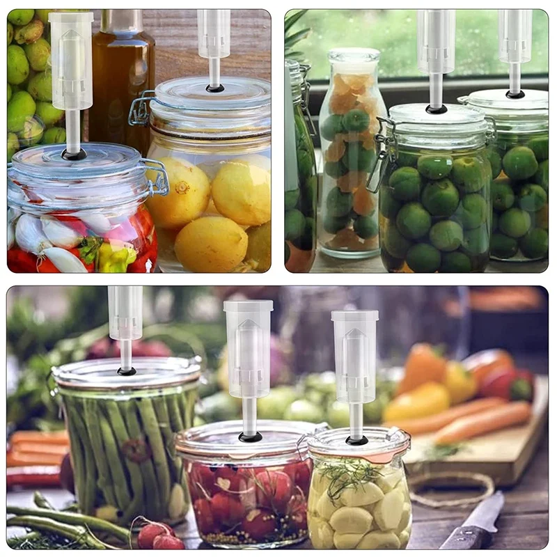 

Mason Jar Grommet & Carboy Jug Bottle Bucket 6 Drilled Silicone Stopper, Home Brewing Preservation Airlock