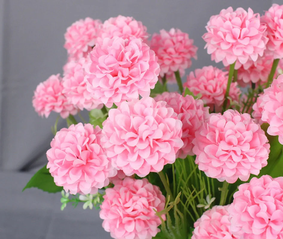 Искусственные шарики гортензии из искусственные хризантемы Шелковый цветок