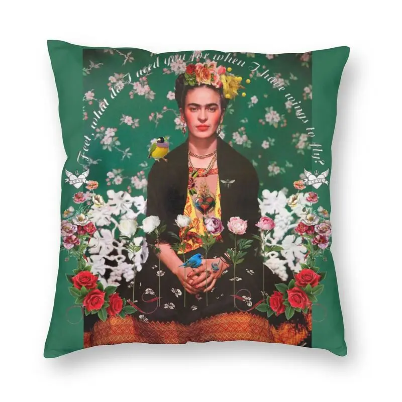 Мексиканский Чехол-Подушка с цветочным рисунком домашний декор крылья для