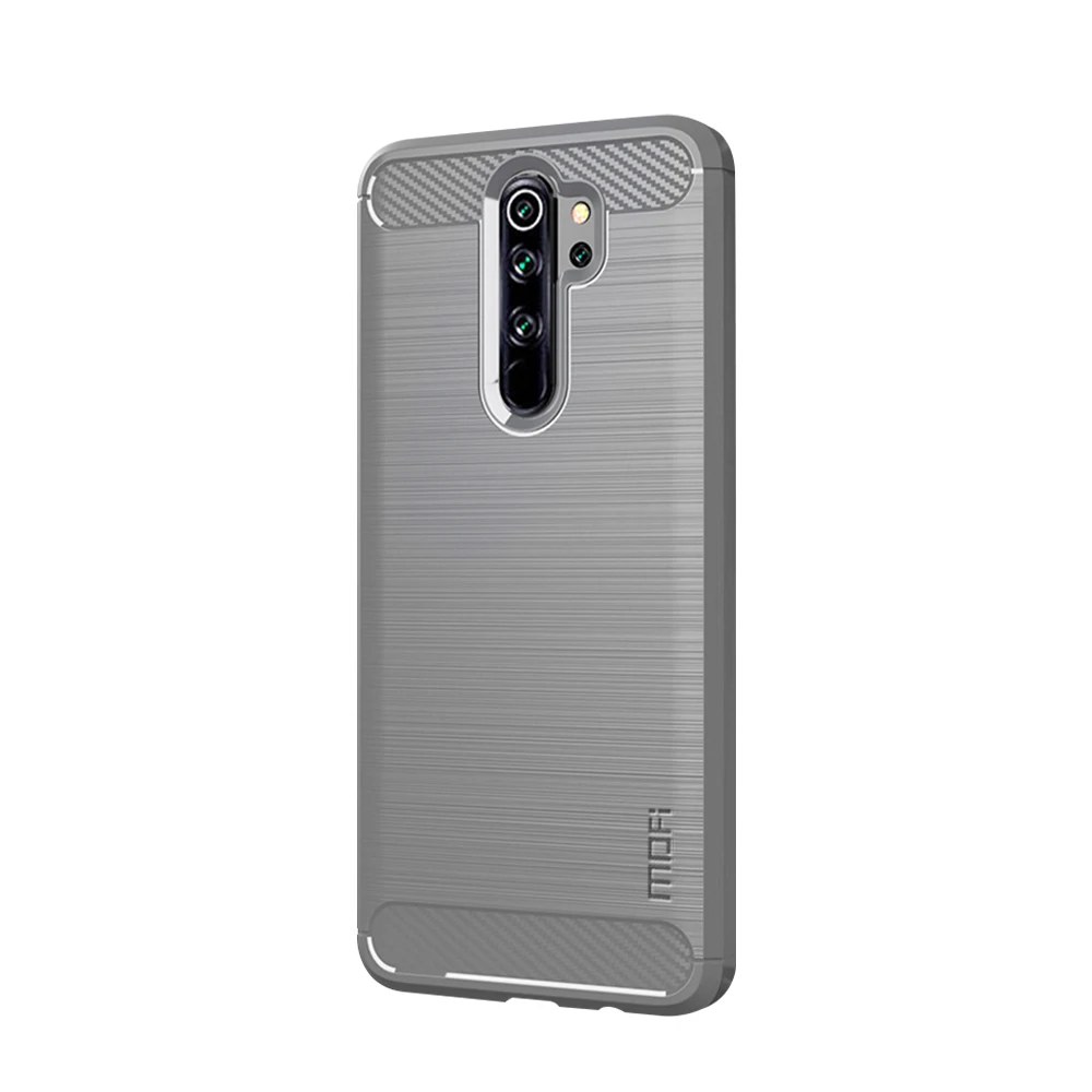 Для Xiaomi Redmi Note 8 Pro MOFI Мягкий ТПУ чехол из углеродного волокна чехол для Xiaomi Redmi Note 8 Pro Чехол Для Телефона - Цвет: Серый
