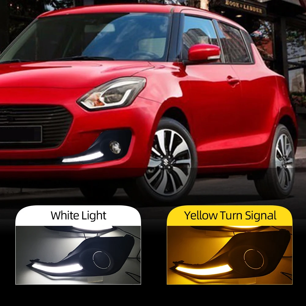 2 шт. светодиодные дневные ходовые огни светильник для Suzuki Swift 2017 2018 2019