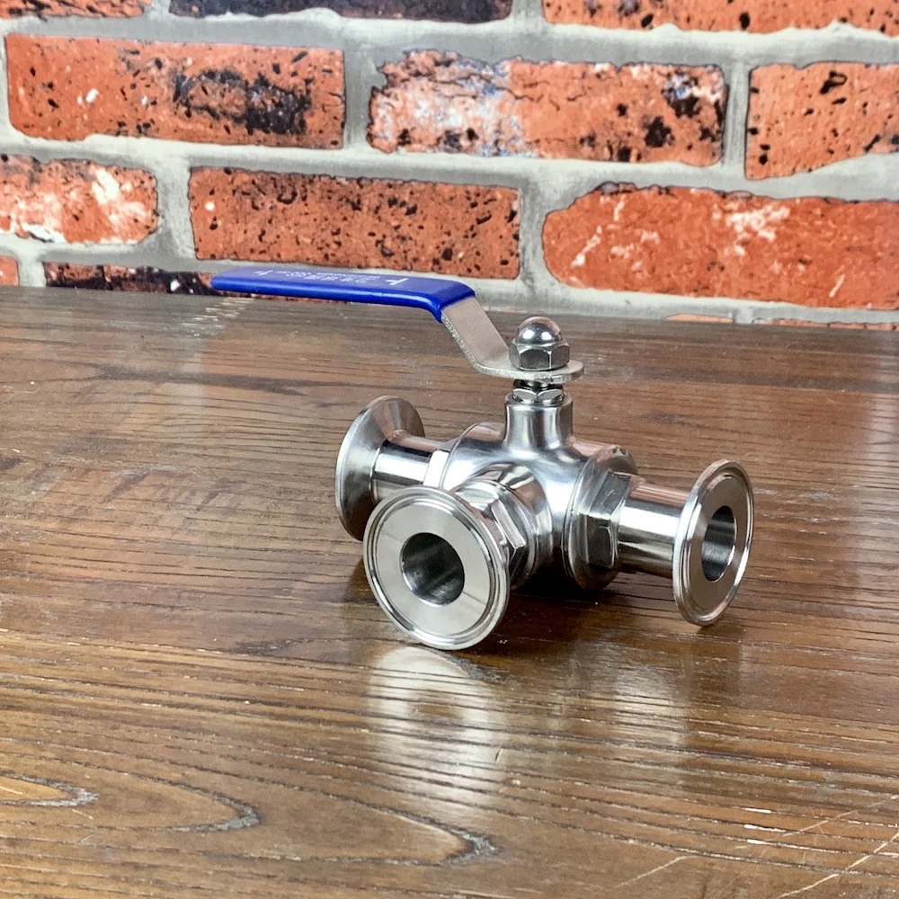 1 5 &quot3 ходовой шаровой клапан T и L Порты разъёмы Ferrule Тип 5&quot Санитарно