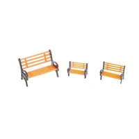 10pcs model train platform park street seats bench chair settee 18711001%ef%bc%9a150 ho scale courtyard chairs railway modeling