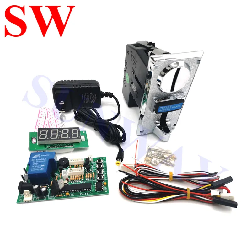 JY 15B панель управления Таймером С 6 видами приемника монет из сплава для аркадного
