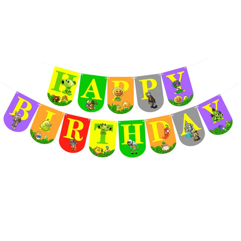 Игра Майнер зомби фольга латекс набор воздушных шаров тема PVZ торт Топпер товары