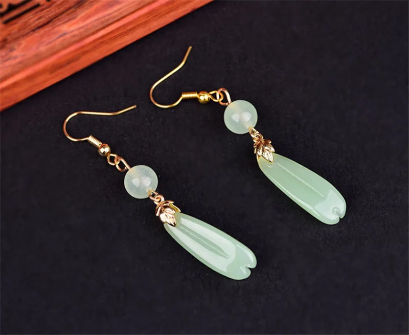 Yanting Glass Glazed Tassel Earrings Female Gifts For Women Handmade Jewelry Ethnic Earrings Shell Flower Earring Hanging 0137