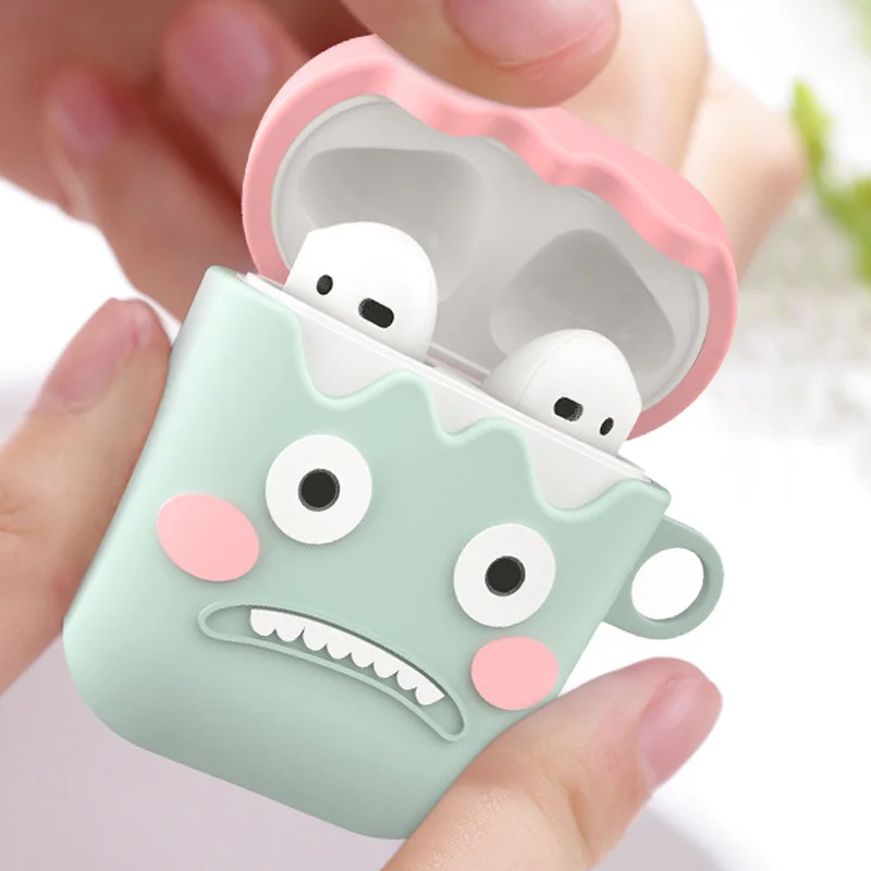 

For Airpods 2 Case Silicone Cute Cartoon Cover for Apple Air pods Cute Earphone Case 3D Headphone case for Earphones Accessories