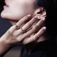 new womens ring niche design light luxury honeycomb honeycomb ring cool wind 18 karat rose gold ring