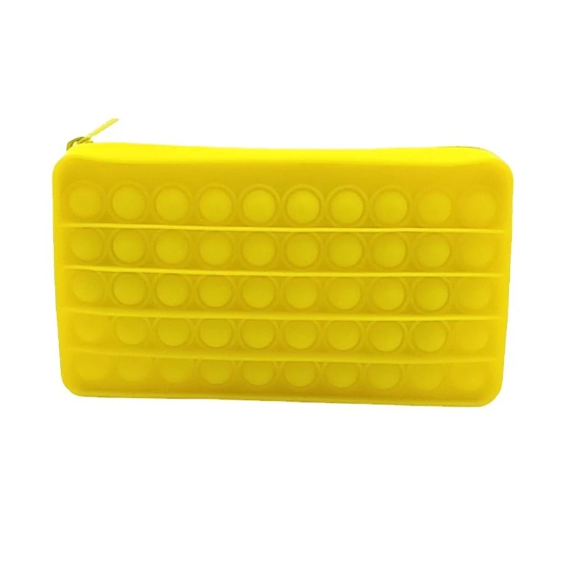 Чехол для карандашей чехол простая версия милый однотонный Силиконовый