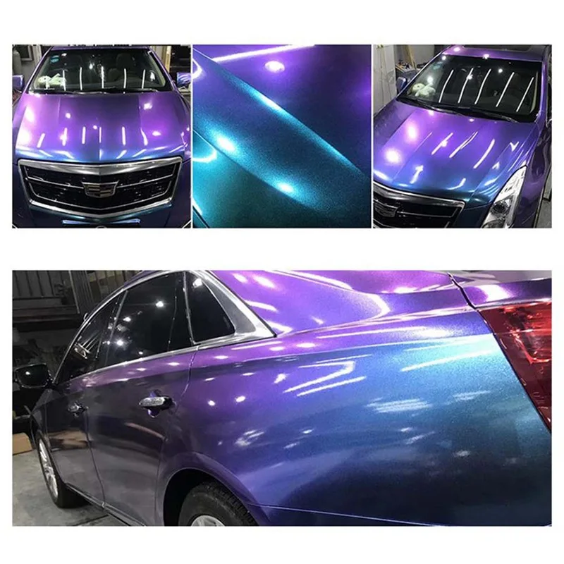 

Color Changing Carbon Fiber Film Car Color Changing Car Body Color Changing Film Blue To Purple DIY Decal 30cm X 152cm