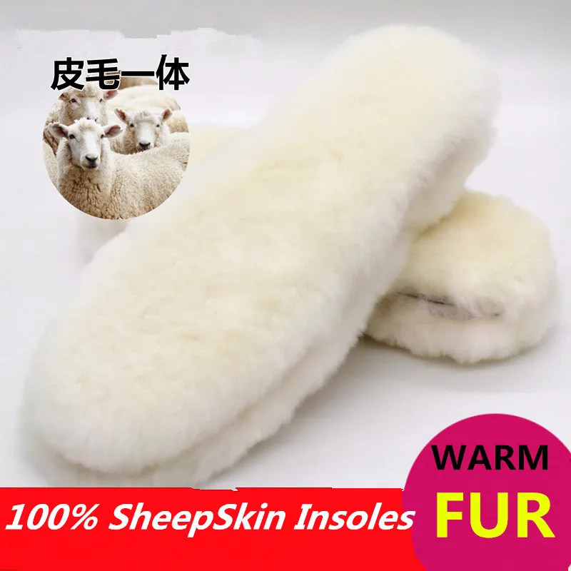 2 пары 100% стельки из чистой шерсти зимние теплые мужские и женские ботинки