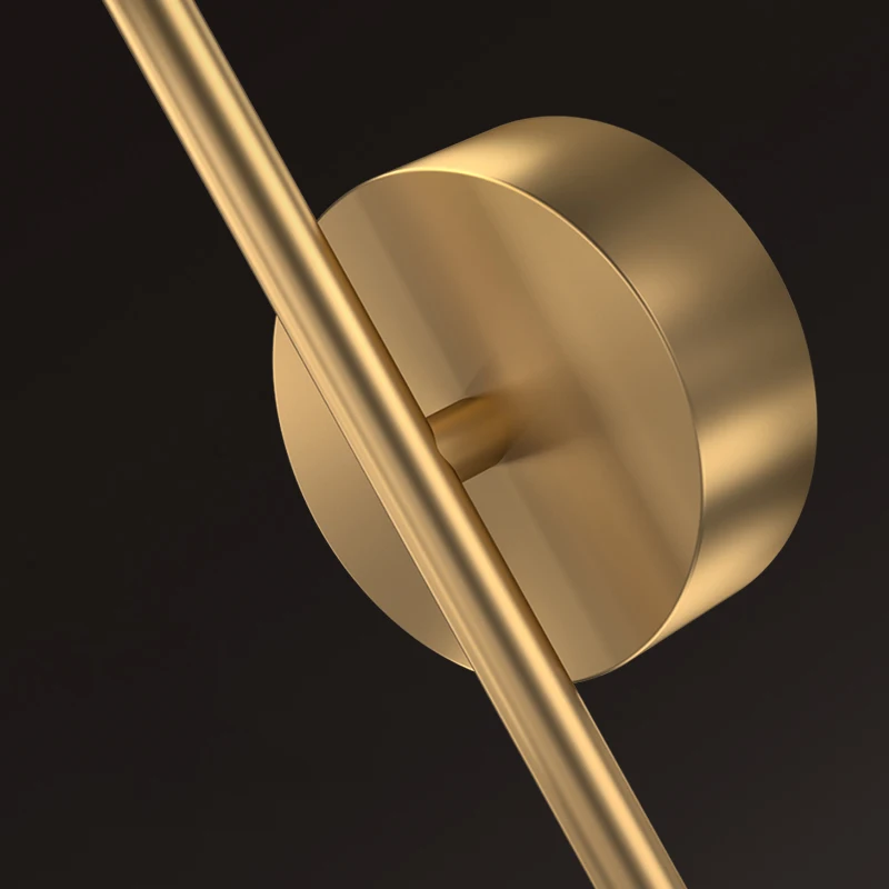 

JMZM Nordic Gold Wall Light Luxury Copper Wall Lamp Rotatable Lampshade Direction Scoces Lamp Aisle LED Bedroom Bedside Lamp