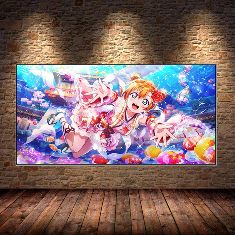 

Anime Love Live Series Poster Sexy Mural Modern Canvas Decorative Painting Frameless Wall Art Printing Home Decorative Painting