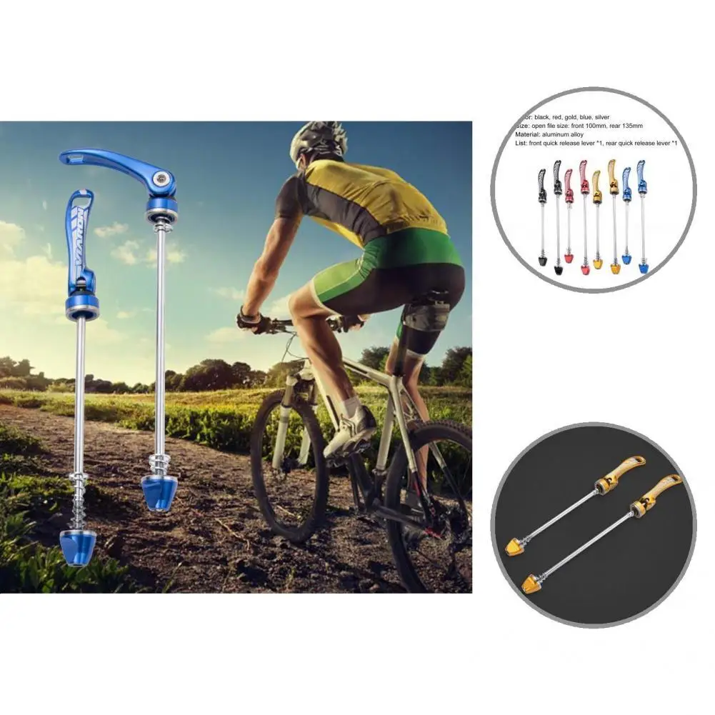 

Anti-scratch 2Pcs Useful Front Rear Bicycle Axle Wheel Hub Ultra-light Bicycle Wheel Hub Skewers Wear Resistant for Refit