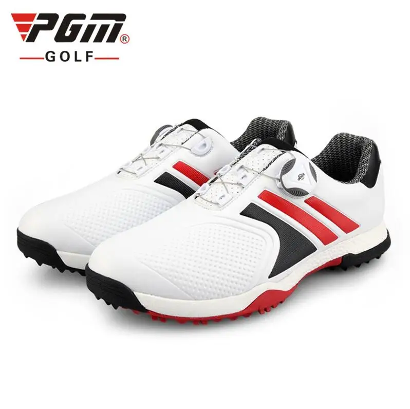 Мужские Нескользящие кроссовки для гольфа черные дышащие с высокой мягкой