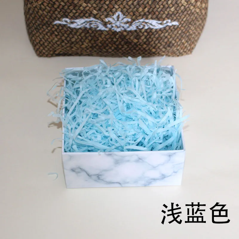 Light Blue Поделки Бумажная рафия измельченные Crinkle бумага конфетти подарки/коробка наполнения материал День рождения/Свадебная вечеринка украшения красочные конфетти - Цвет: Light Blue