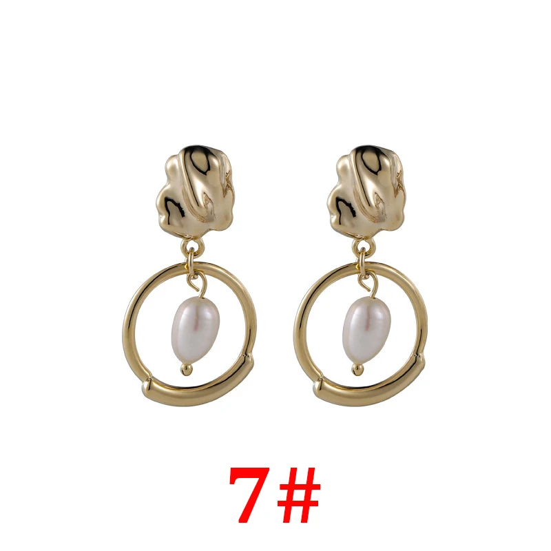

XIAOBOACC French Vintage Earrings for Women European and American Fashion Luxury Pearl Earrings Jewelry Accessories Wholasales