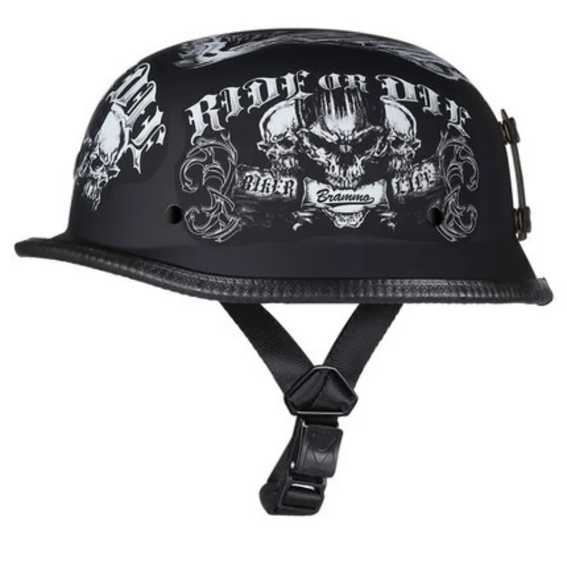 Мотошлем в стиле ретро с сертификацией DOT мотоциклетный шлем винтажный для