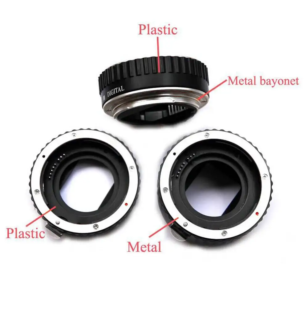 Kuulee Canon EF-S T5i T4i T3i T2i 100D 60D 70D 550D 600D 6D 7D адаптер для объектива с креплением макроудлинитель с автоматической фокусировкой AF Автофокус AF Macro