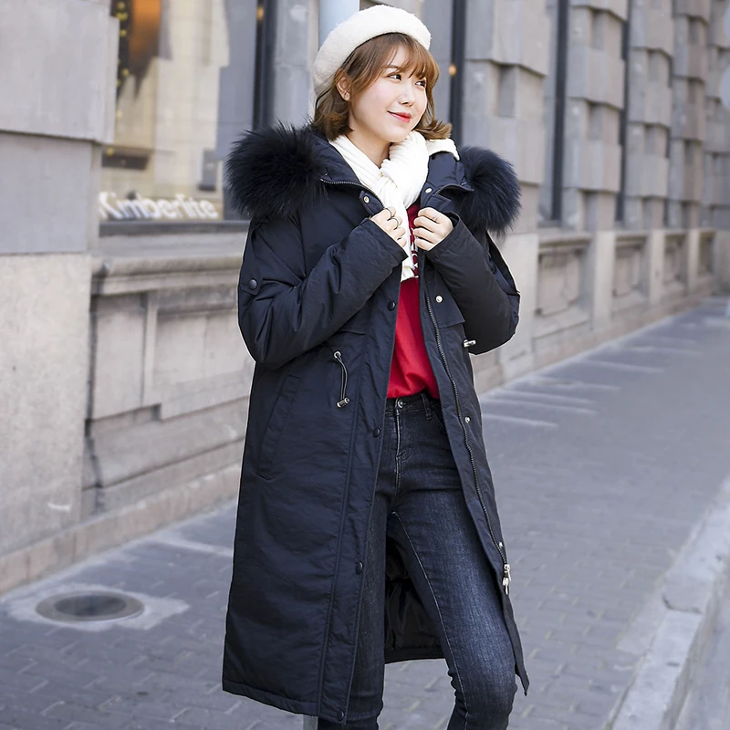 2019 winter jacket women casual with fur collar Winter Jacket Women down cotton jacket female Hooded warm Coat parka enlarge