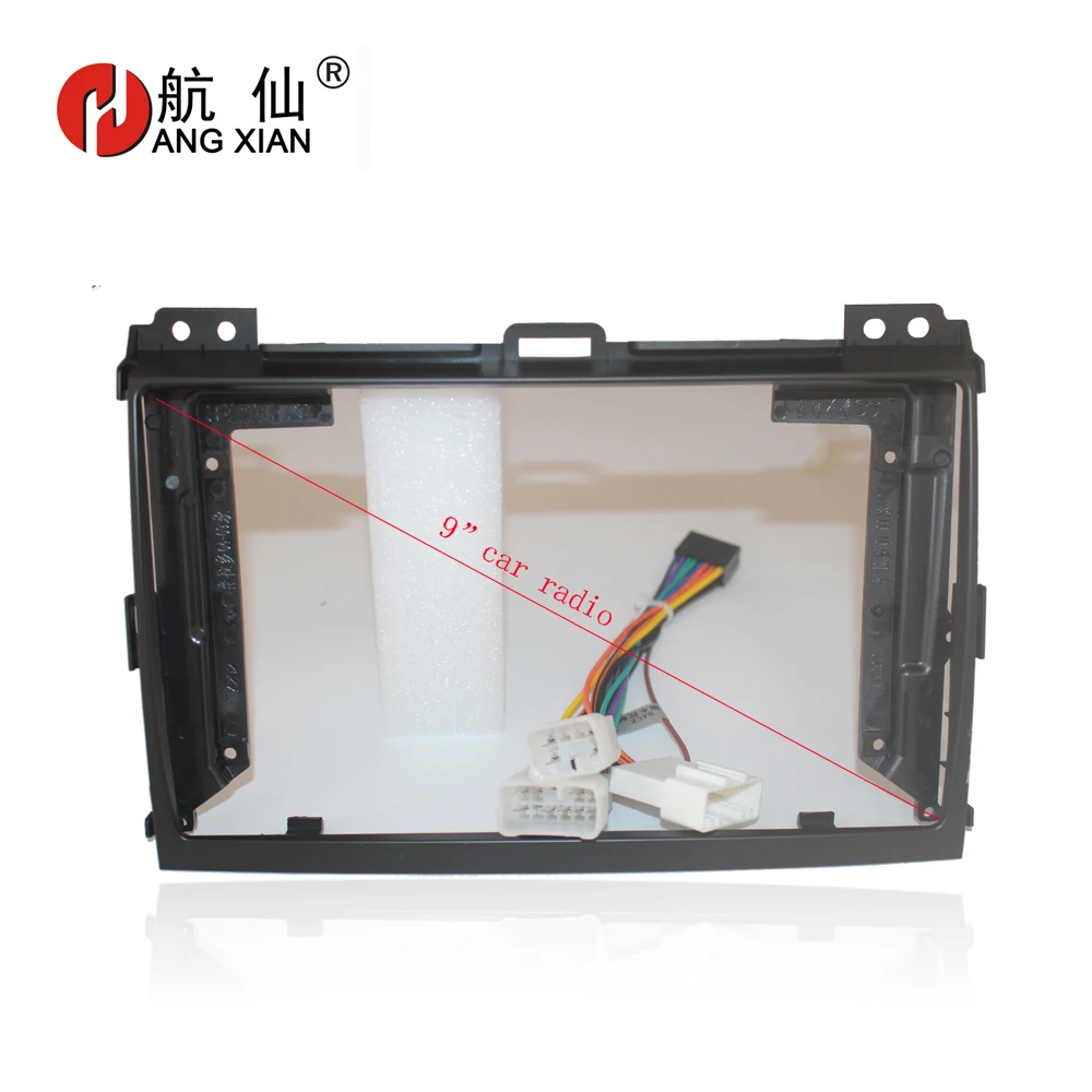 

HANGXIAN 2Din Car Radio Fascia frame for Toyota Prado 2004-2009 car DVD player Panel Dash Kit Installation Frame Trim Bezel