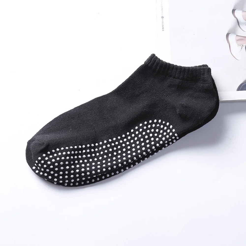 

12 Pair Non-Slip Grip Socks Cotton Yoga Socks Soles Glue Sports Socks Breathable Floor Socks for Men (Random Color)