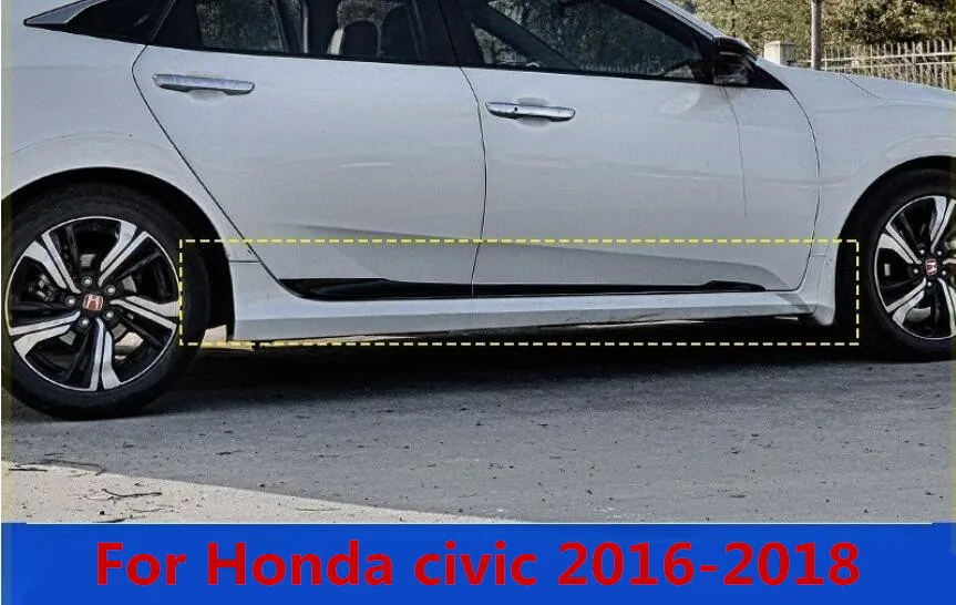 ABS Хромированная Автомобильная Боковая дверь защитная рельефная Накладка для