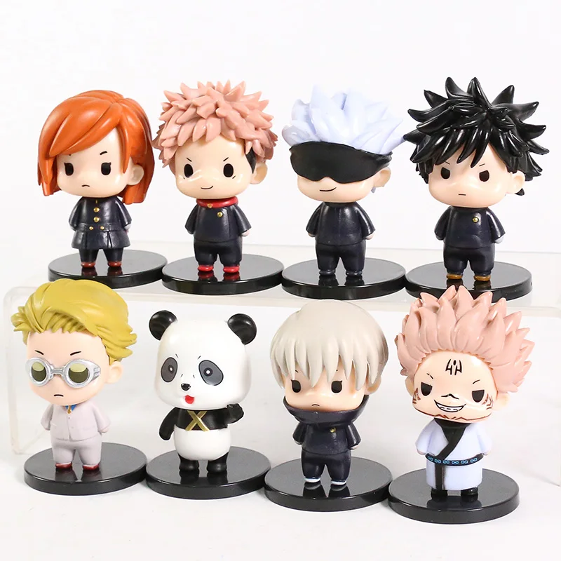 

Jujutsu Kaisen Anime Figures Fushiguro Megumi Kugisaki Nobara Gojo Satoru Yuji Itadori Ryomen Sukuna Figurine Pvc Model Toys Set