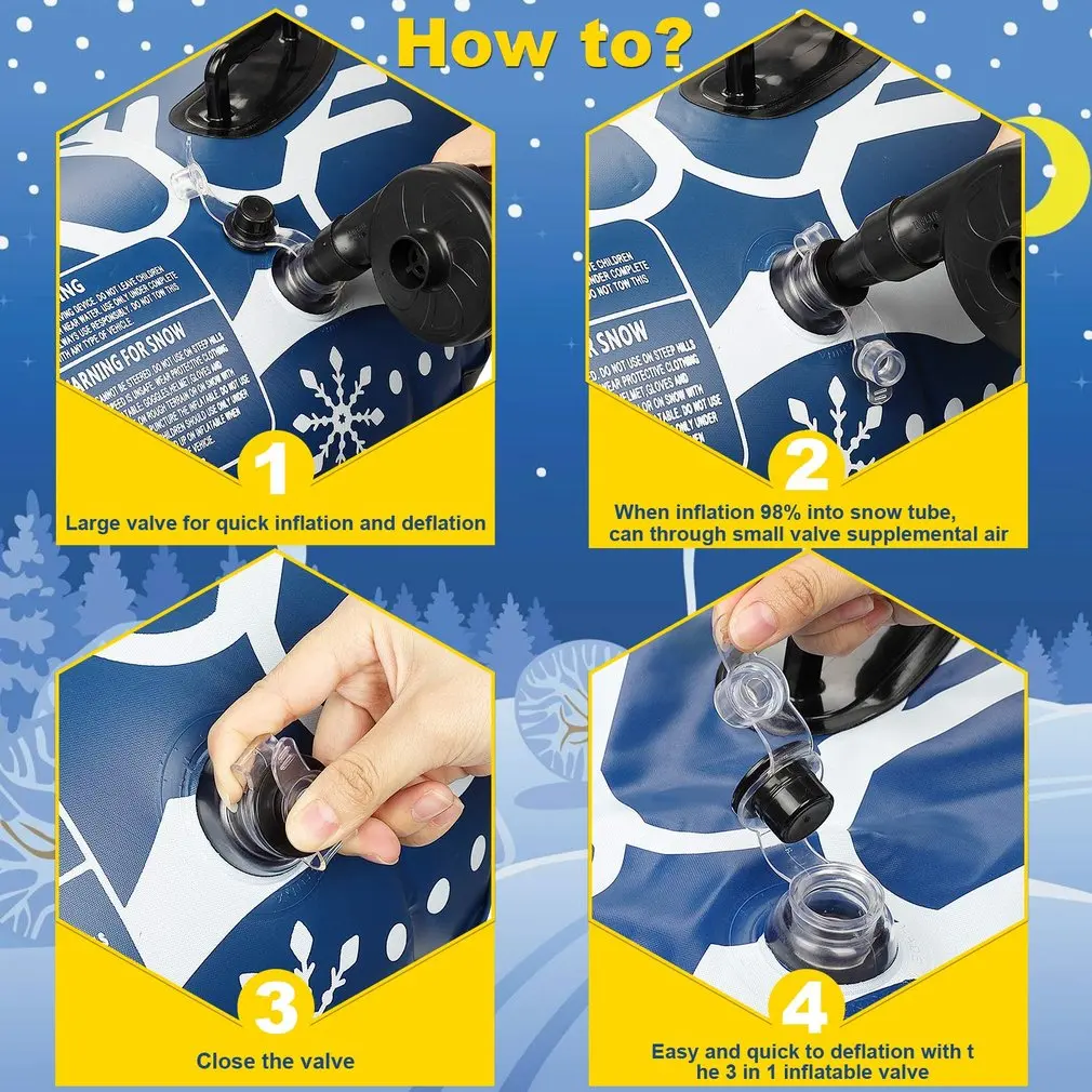 Надувной круг с ручкой для катания на лыжах детей и взрослых|Санки тюбы| |