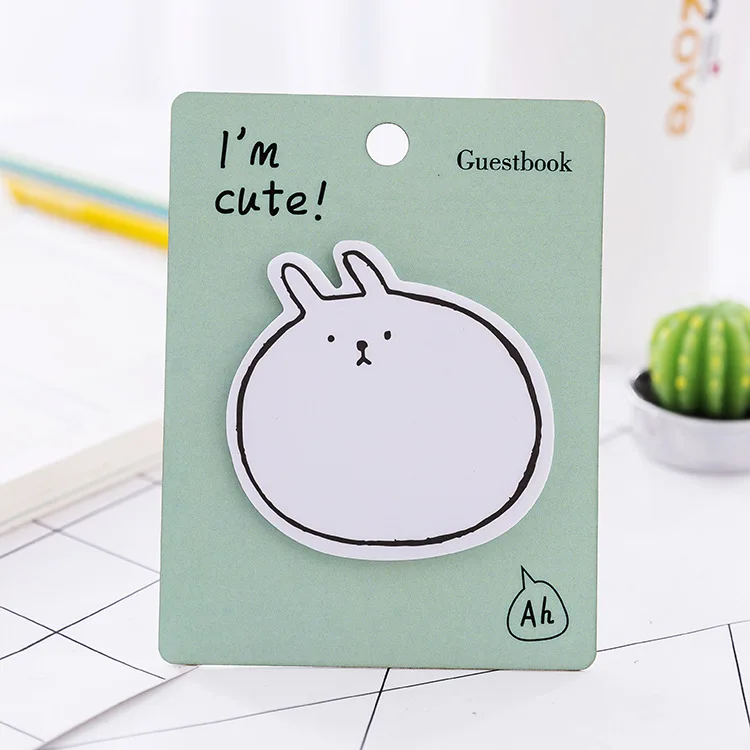 B 30 листов/блокнот животные милые Липкие заметки Post memo pad школьные принадлежности планировщик наклейки бумажные закладки канцелярские принадлежности - Цвет: B
