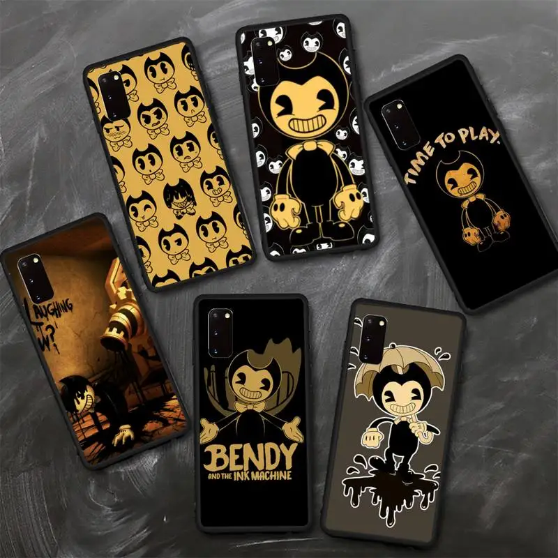 

Bendy The Ink Game Machine Phone Case For Samsung S8 S9 S10 E S20 S21 S30 5G Edge plus lite Cover Fundas Coque