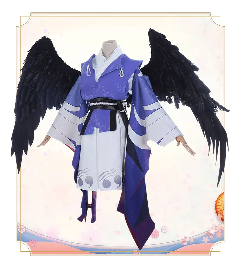Горячая игра Onmyoji cosplay SSR Young OoTengu кимоно японский Stlye Косплей Униформа платье полный комплект костюм на Хэллоуин подарок