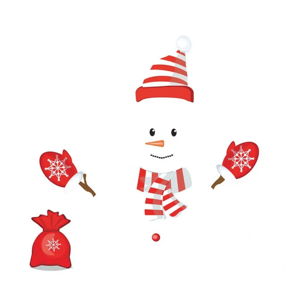 

Home Decor Cute Christmas Snowman Expression Magnet for Hotel Home Office