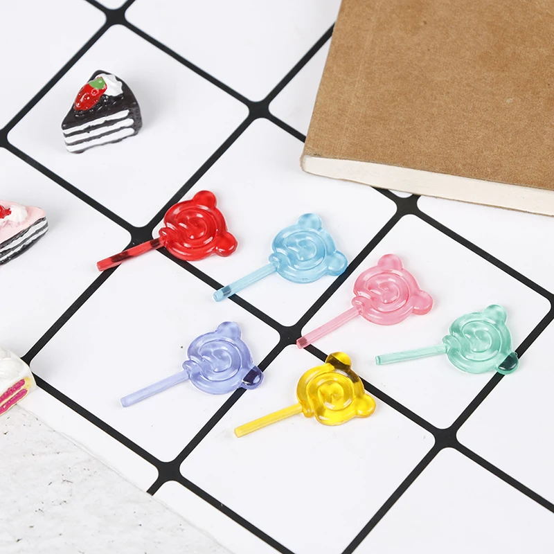 

6Pcs/set 1:12 Candy Lollipop Doll House Toys Children Gift Dollhouse Miniature