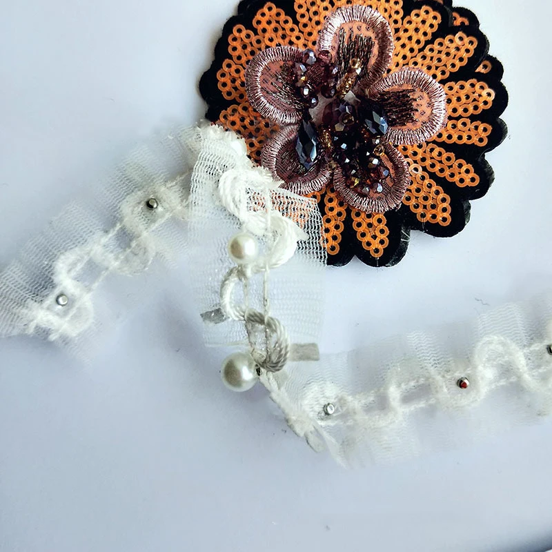 

Разный размер бисерная жемчужная инкрустированная Алмазная лента для рукоделия украшение для волос одежда шляпа планки аксессуары